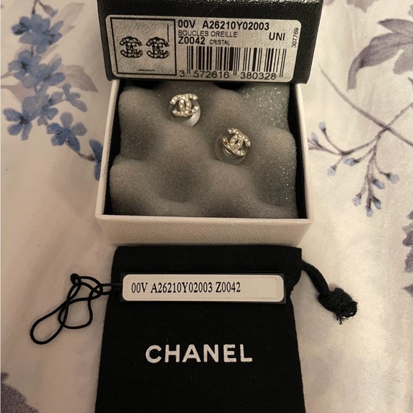 CHANEL Jewelry - AUTHENTIC CHANEL STUD EARRINGS